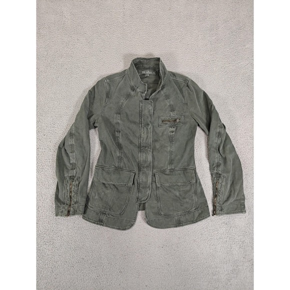 TR-900 Jacket Womens 3 Utility Military Zip Button Pockets Casual Lightweight - Picture 1 of 13